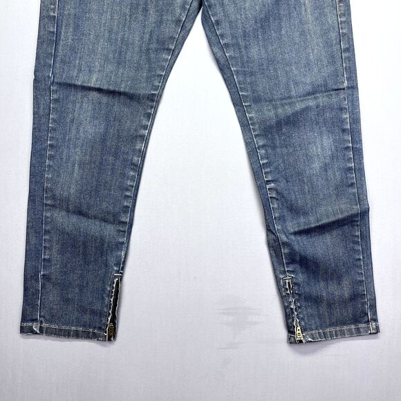 Levi's Jeans Size 32x26 Vintage Skinny 582 Blue Dark Wash Mid Rise Ankle Zip - Picture 3 of 16